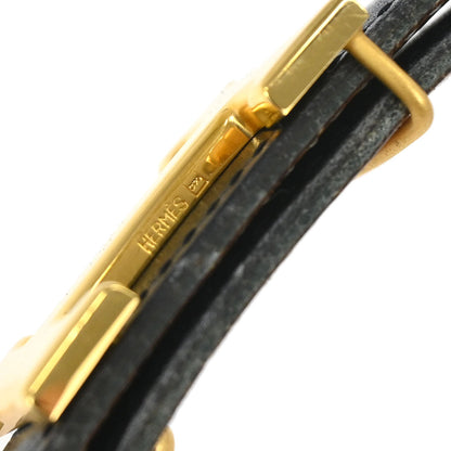 Hermes Black Box Calf Constance Reversible Belt #65 Small Good