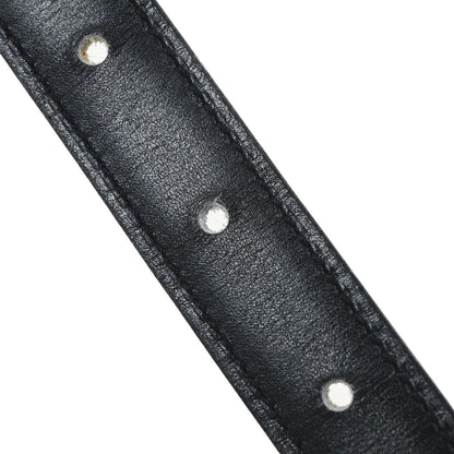 Hermes Black Box Calf Constance Reversible Belt #65 Small Good