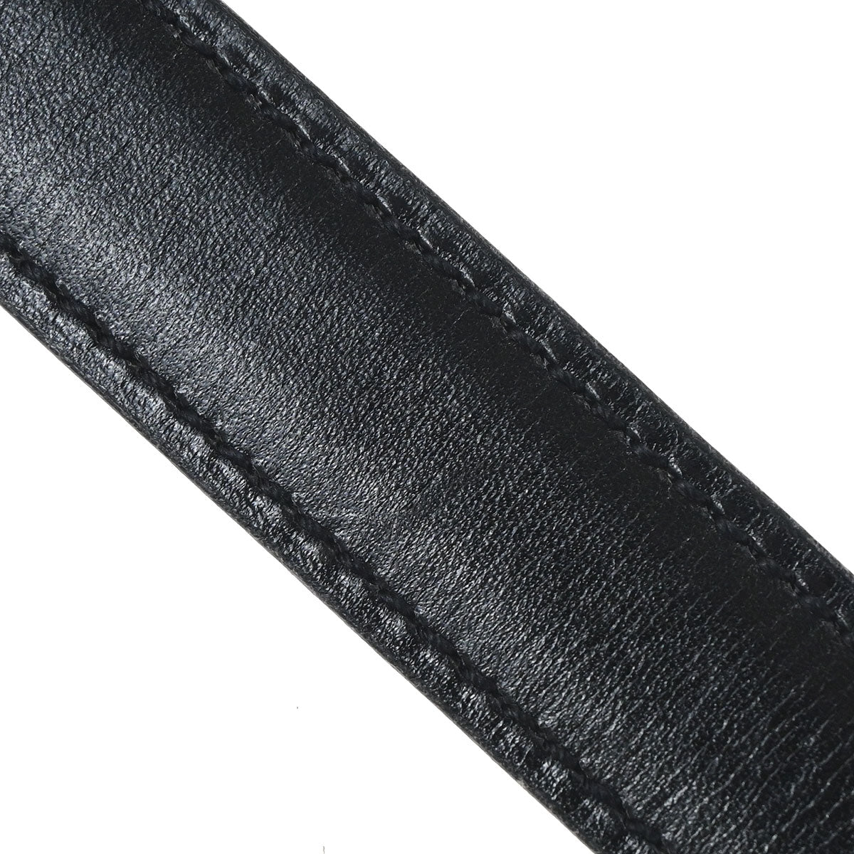 Hermes Black Box Calf Constance Reversible Belt #65 Small Good