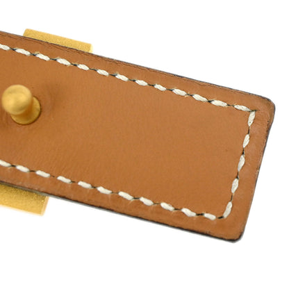 Hermes Black Box Calf Constance Reversible Belt #65 Small Good