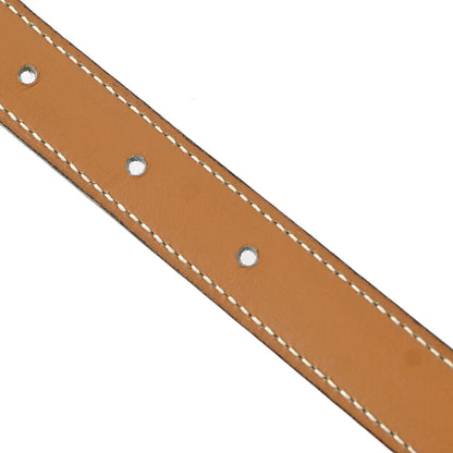 Hermes Black Box Calf Constance Reversible Belt #65 Small Good