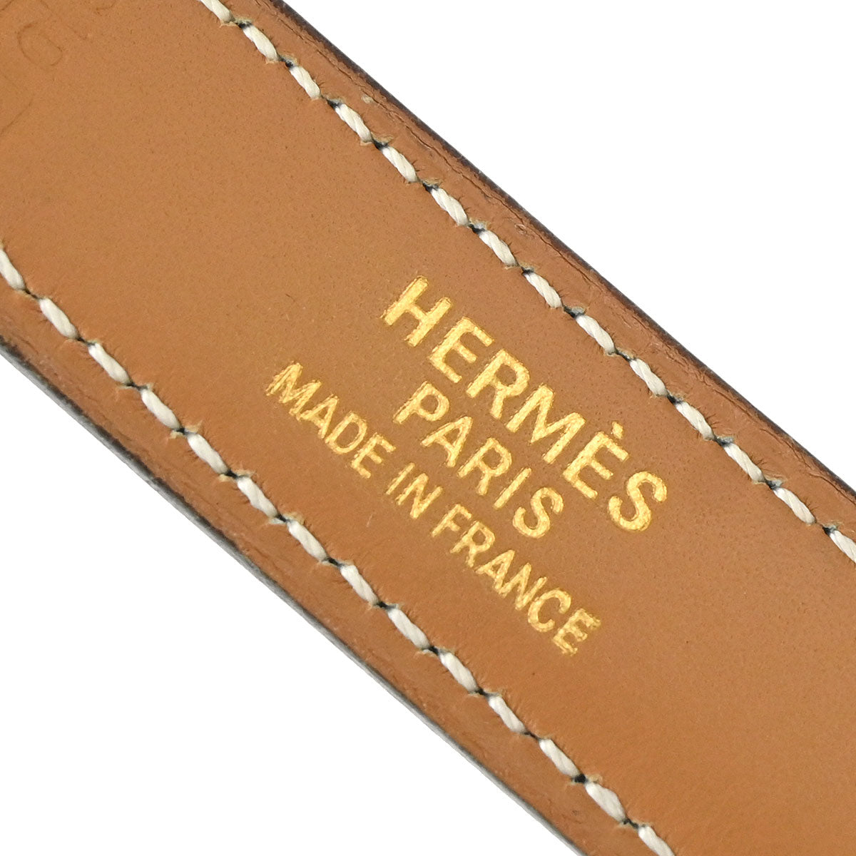 Hermes Black Box Calf Constance Reversible Belt #65 Small Good