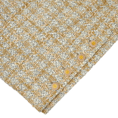 Chanel 1993 Setup Suit Jacket Skirt Tweed Brown #38