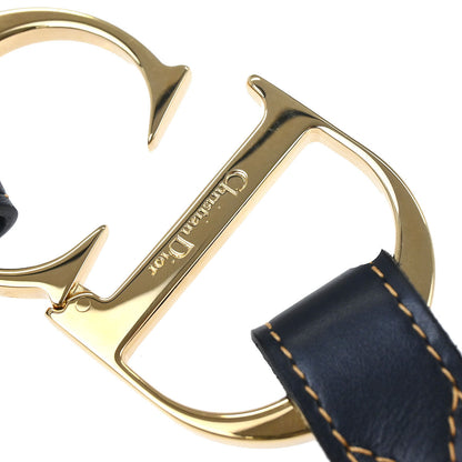 Christian Dior Trotter Belt Navy #85 Small Good