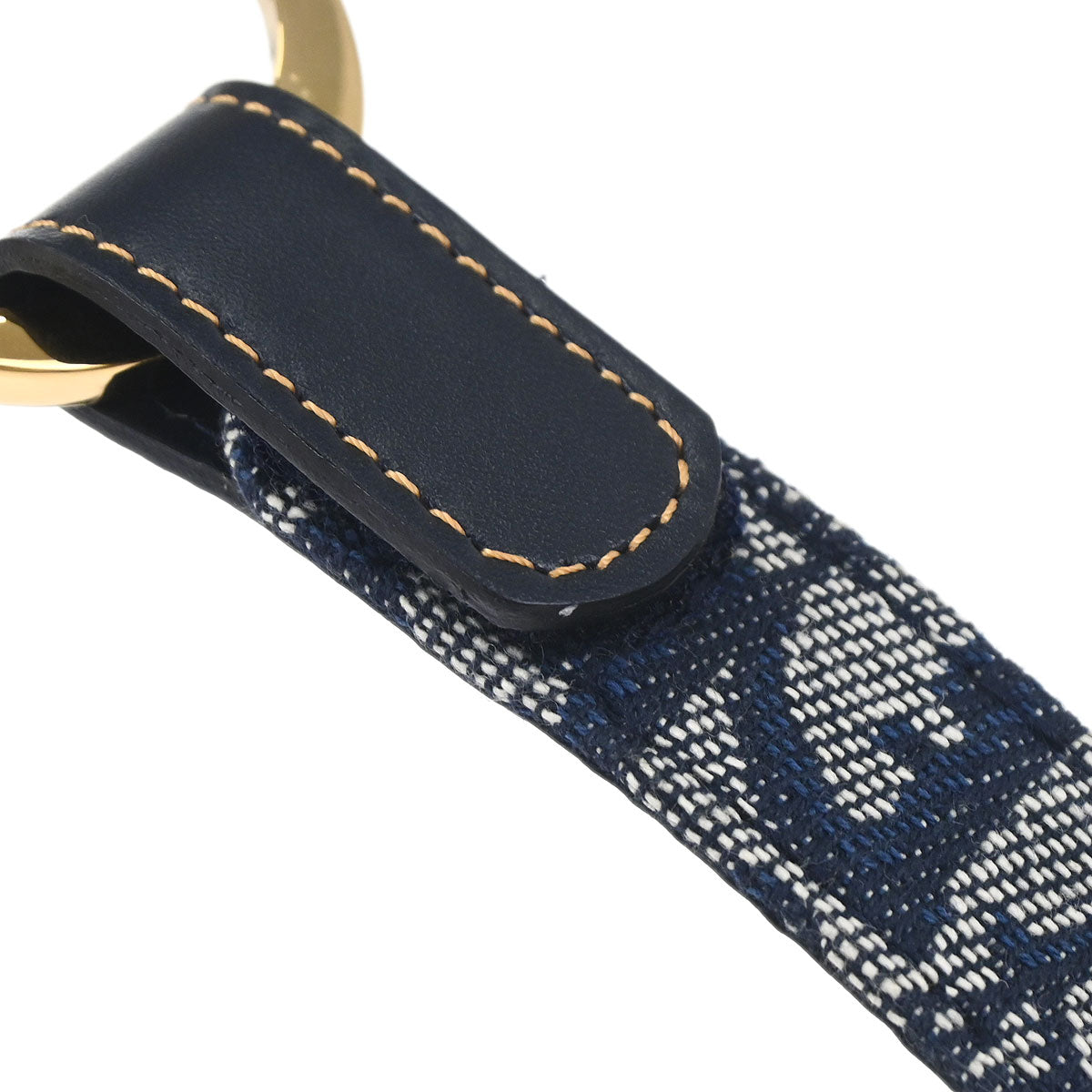 Christian Dior Trotter Belt Navy #85 Small Good