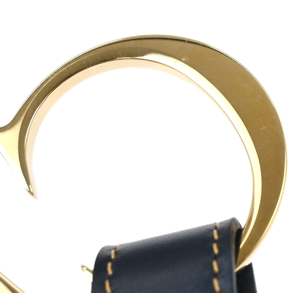 Christian Dior Trotter Belt Navy #85 Small Good