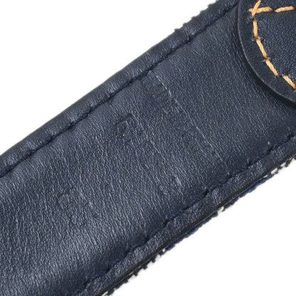 Christian Dior Trotter Belt Navy #85 Small Good