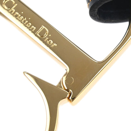 Christian Dior Trotter Belt Navy #85 Small Good
