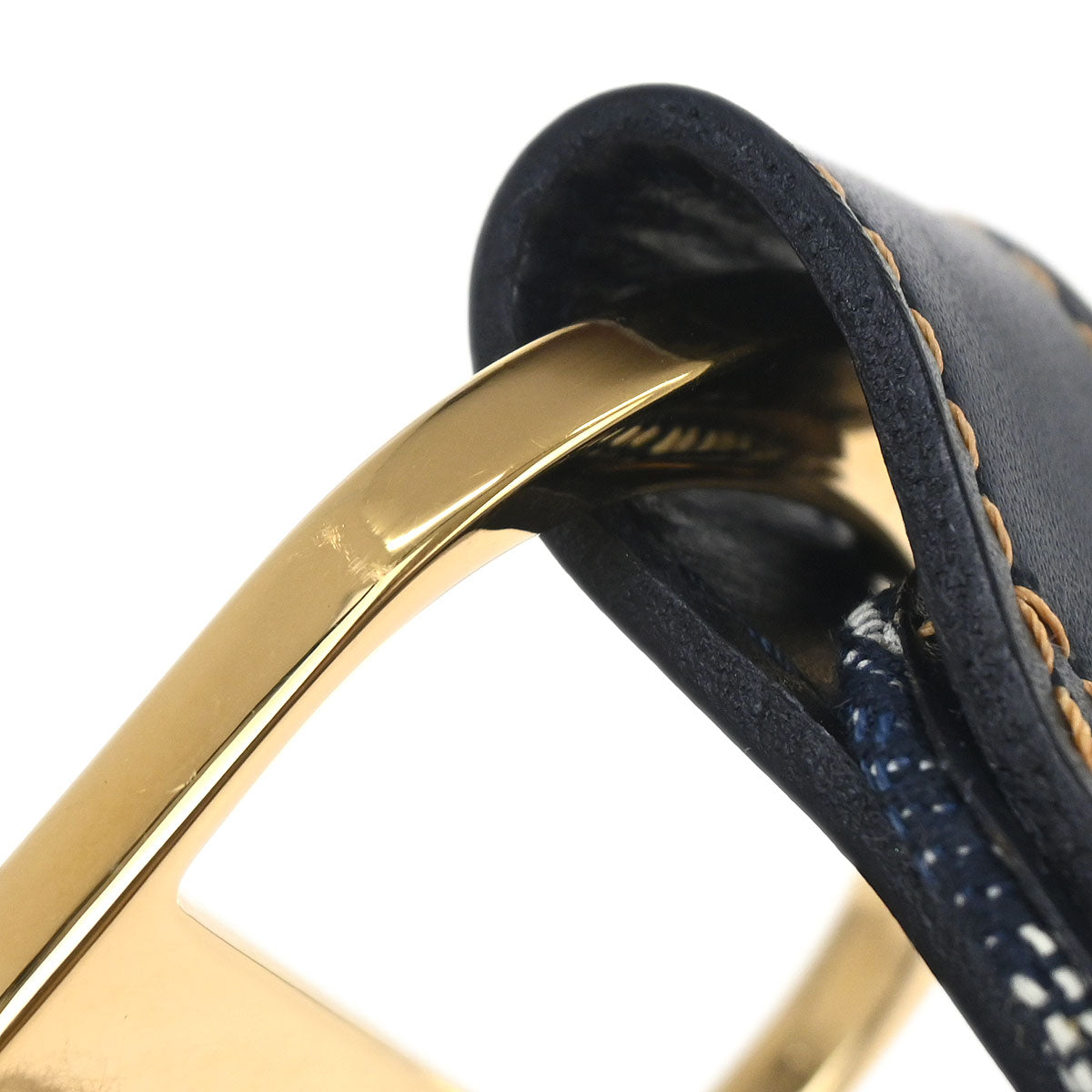 Christian Dior Trotter Belt Navy #85 Small Good