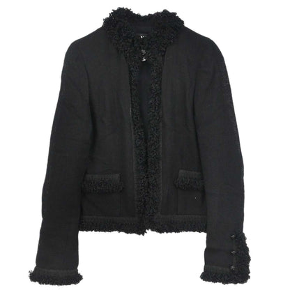 Chanel 2003 Single Breasted Jacket Black #36