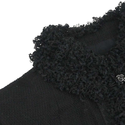 Chanel 2003 Single Breasted Jacket Black #36