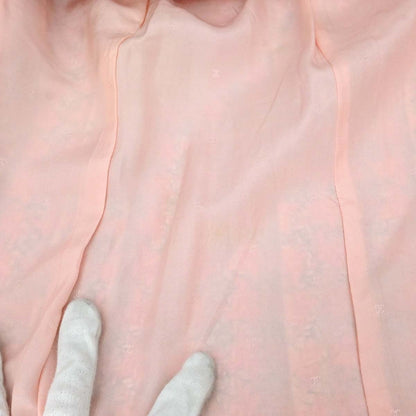 Chanel 1993 Single Breasted Collarless Tweed Jacket Pink #38