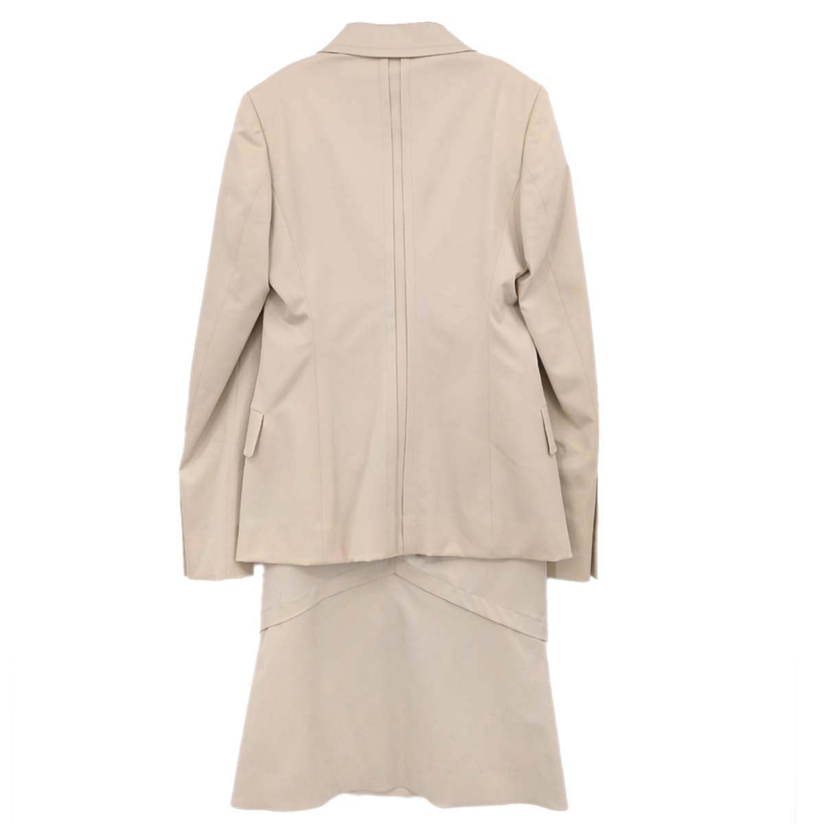 Gucci 2004 Setup Suit Jacket Skirt Light Beige #40