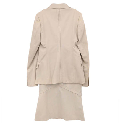 Gucci 2004 Setup Suit Jacket Skirt Light Beige #40