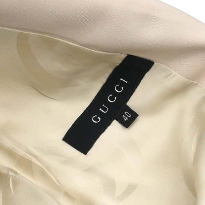 Gucci 2004 Setup Suit Jacket Skirt Light Beige #40
