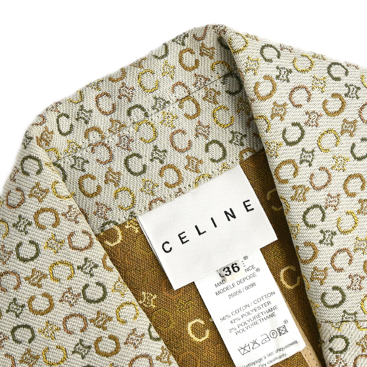Celine Jacket C Macadam Beige #36