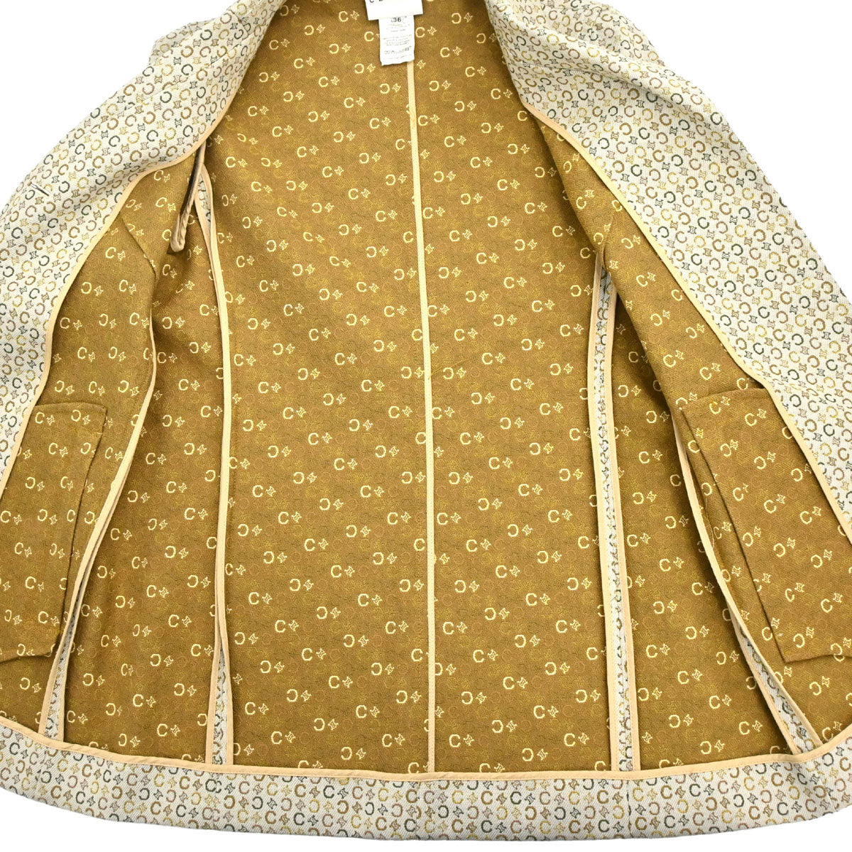 Celine Jacket C Macadam Beige #36