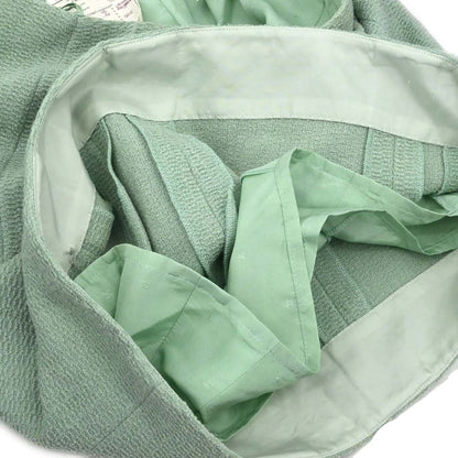 Chanel 1994 Setup Suit Jacket Skirt Mint Green #40