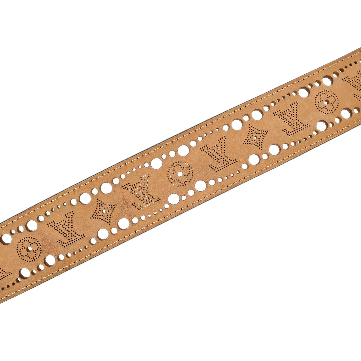 Louis Vuitton Black Nomade Phoenix Punching Belt M9679T #95/38 Small Good