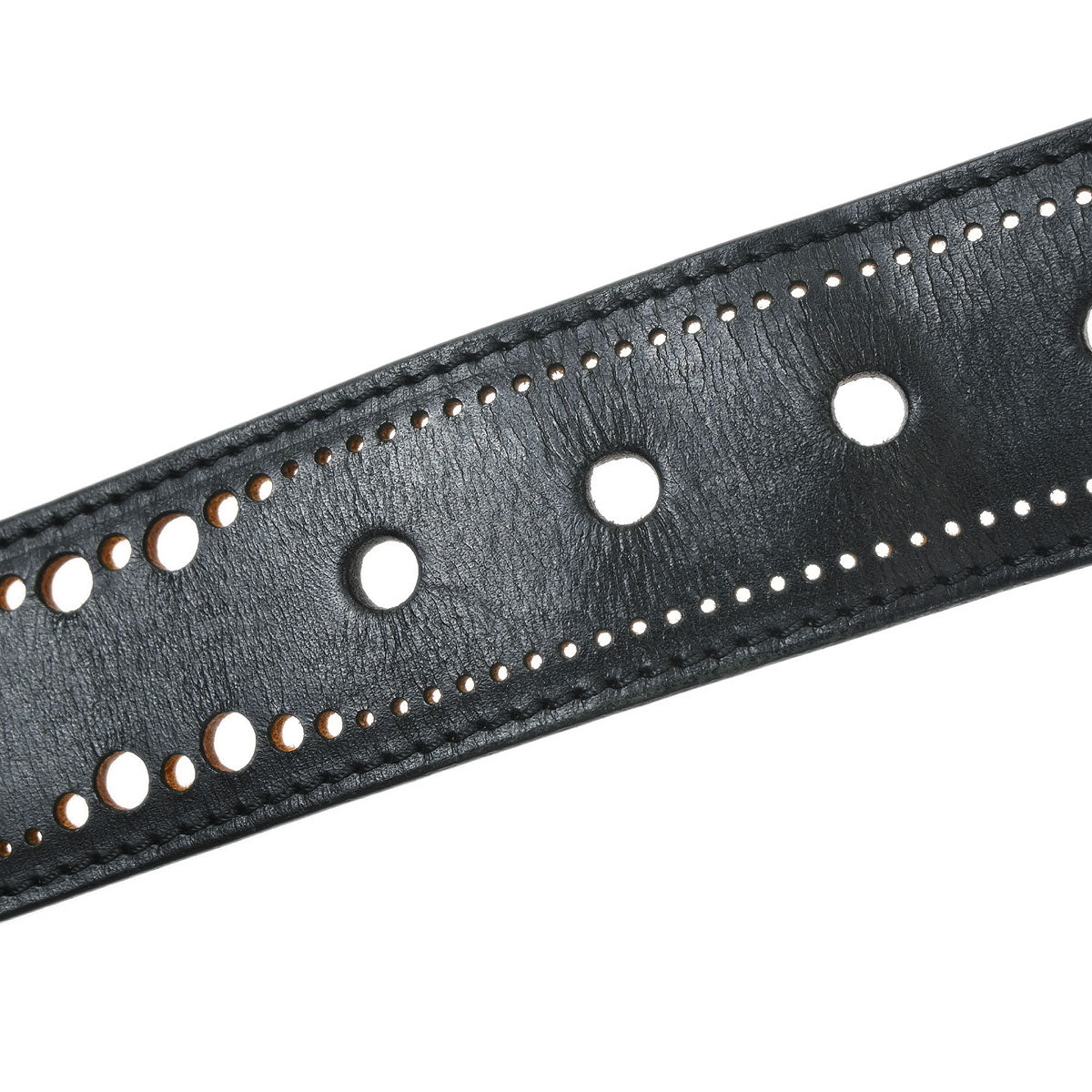 Louis Vuitton Black Nomade Phoenix Punching Belt M9679T #95/38 Small Good