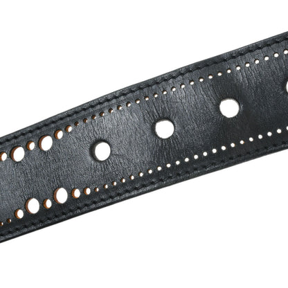 Louis Vuitton Black Nomade Phoenix Punching Belt M9679T #95/38 Small Good