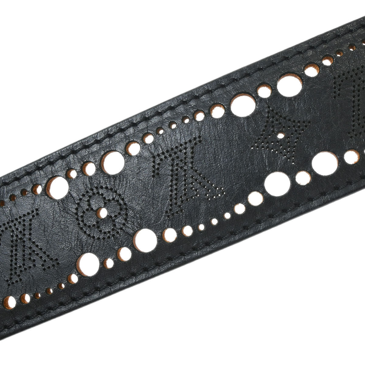 Louis Vuitton Black Nomade Phoenix Punching Belt M9679T #95/38 Small Good