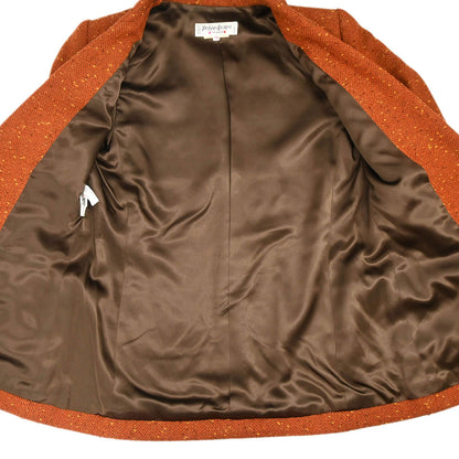 Yves Saint Laurent Setup Suit Jacket Skirt Brown #36
