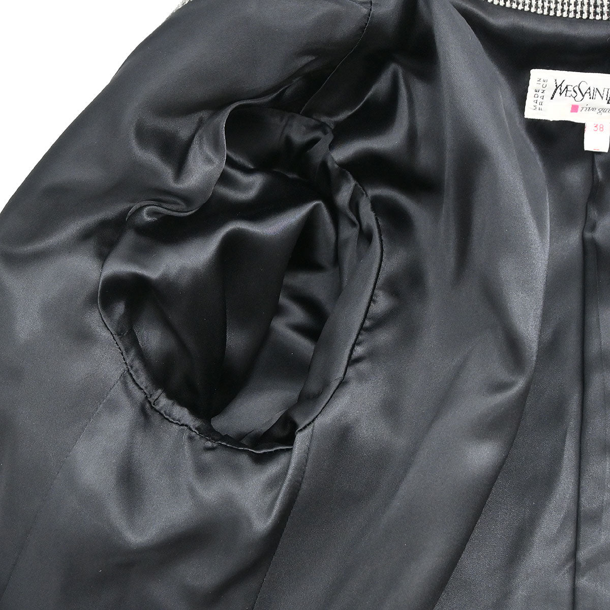 Yves Saint Laurent Setup Suit Jacket Skirt Gray #38
