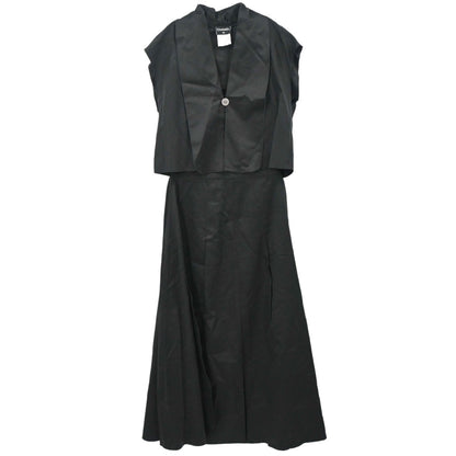 Chanel 1999 Setup Top Skirt Black #38 #36