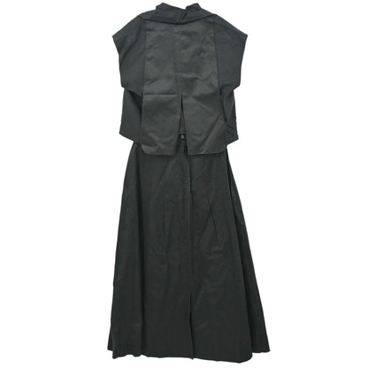 Chanel 1999 Setup Top Skirt Black #38 #36