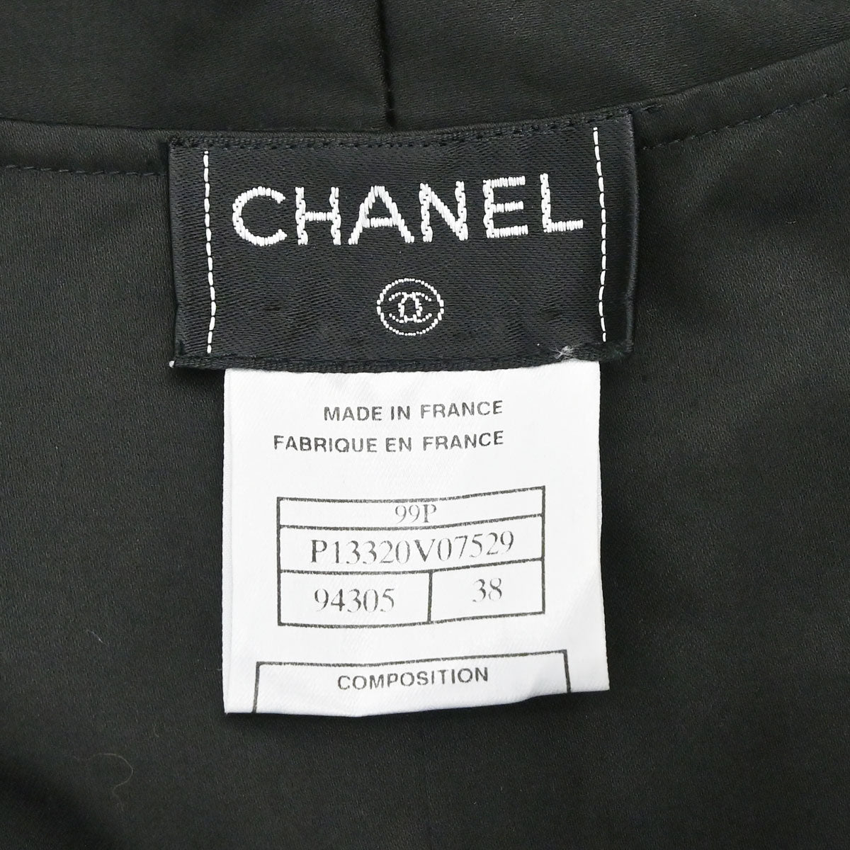 Chanel 1999 Setup Top Skirt Black #38 #36