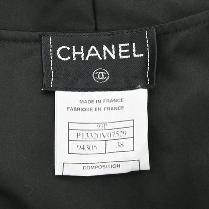 Chanel 1999 Setup Top Skirt Black #38 #36