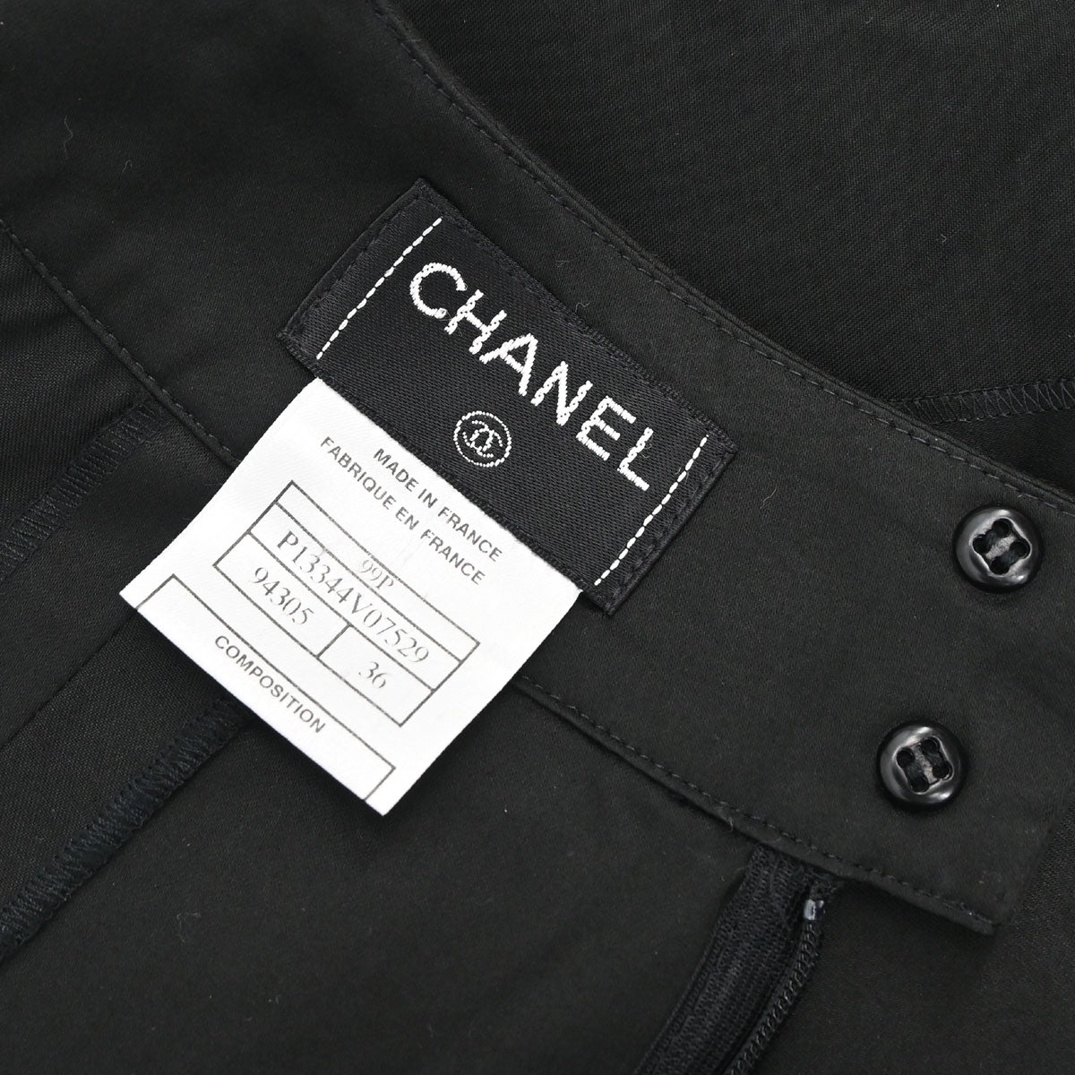 Chanel 1999 Setup Top Skirt Black #38 #36