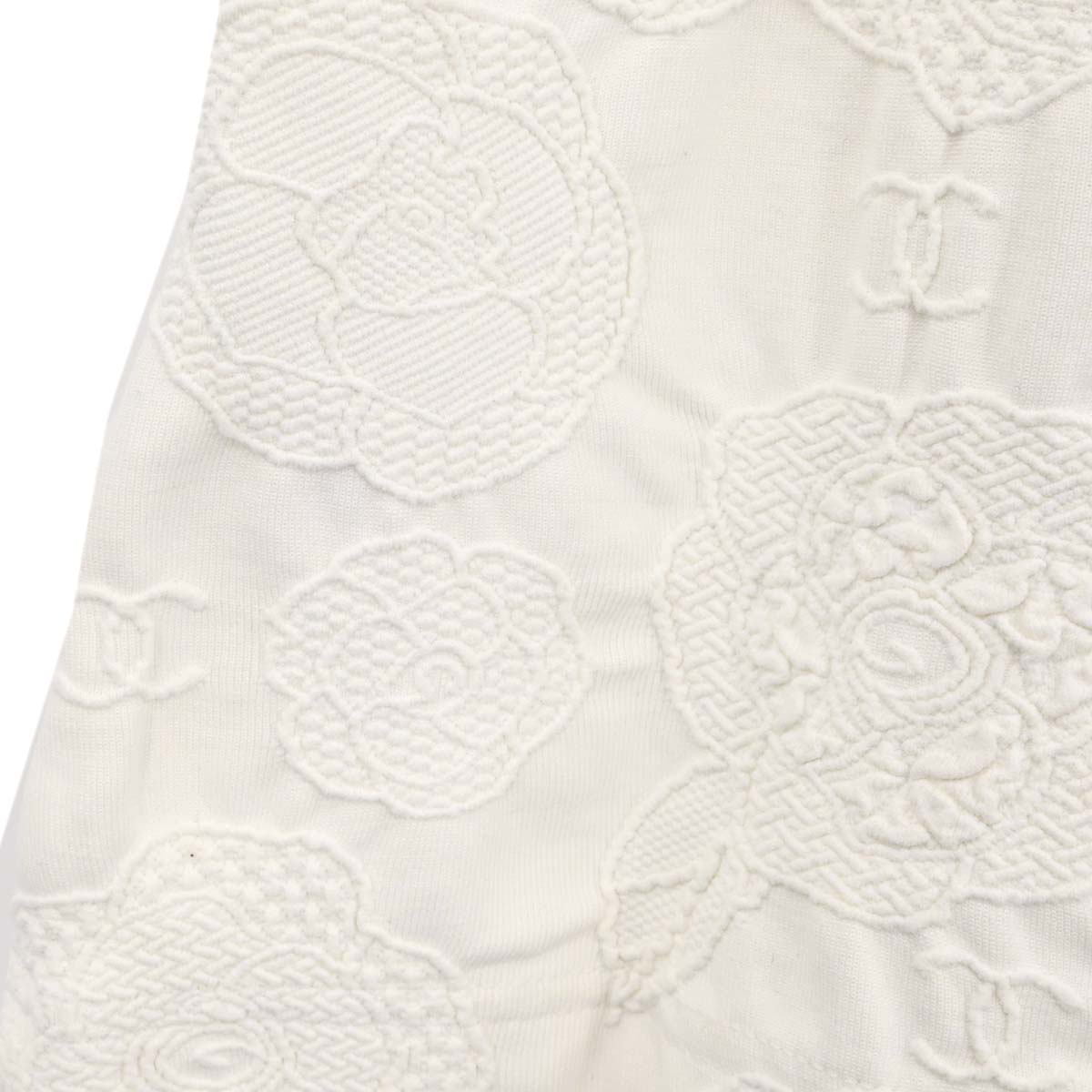 Chanel 1998 Short Sleeve Top White #44