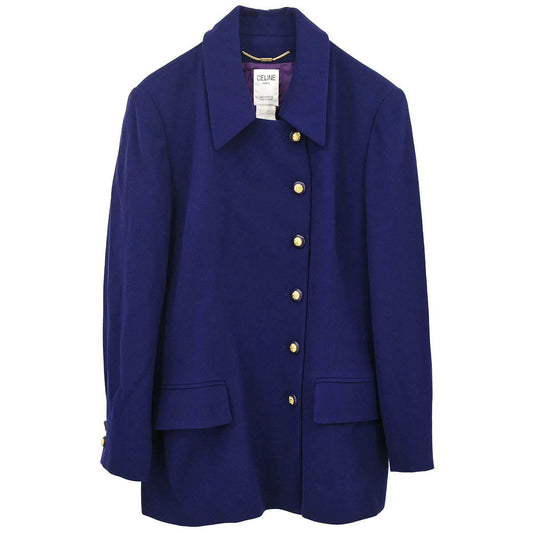 Celine Double Breasted Jacket Navy #42