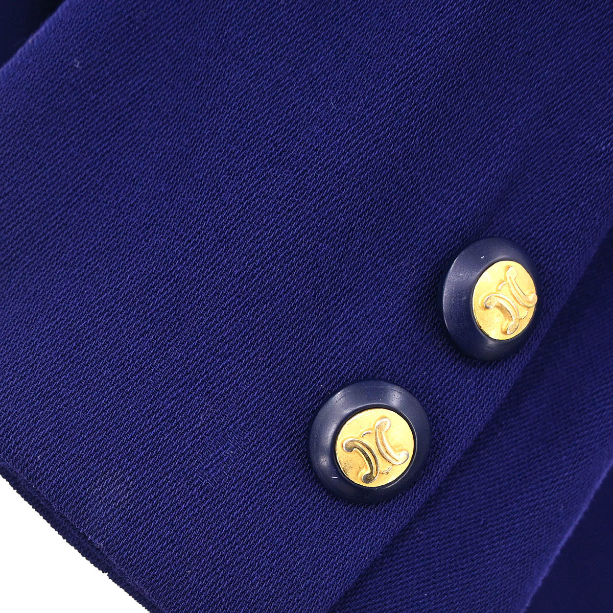 Celine Double Breasted Jacket Navy #42