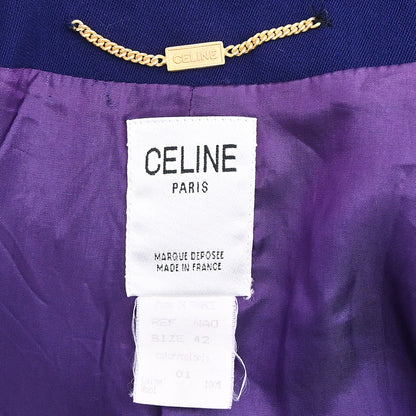 Celine Double Breasted Jacket Navy #42