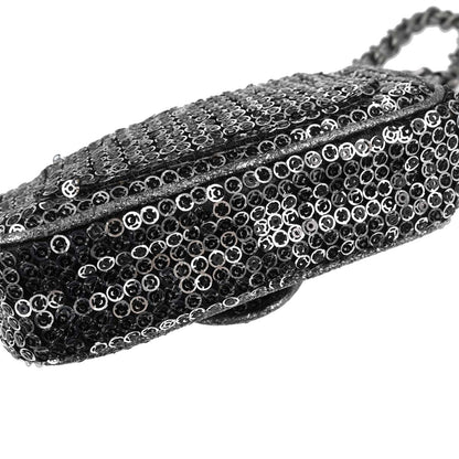 Chanel 2006-2008 Silver Sequins Shoulder Bag
