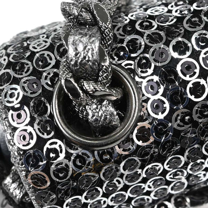 Chanel 2006-2008 Silver Sequins Shoulder Bag
