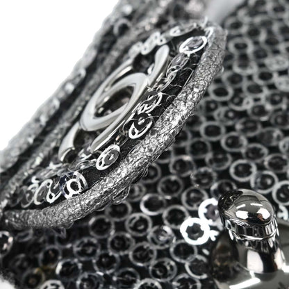 Chanel 2006-2008 Silver Sequins Shoulder Bag