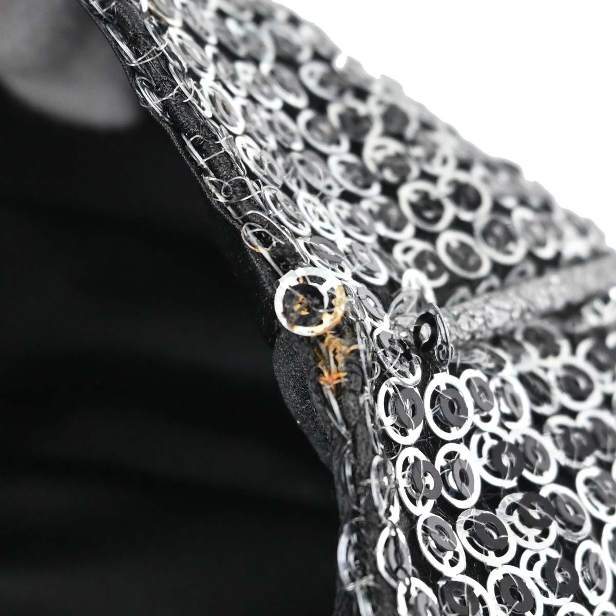 Chanel 2006-2008 Silver Sequins Shoulder Bag