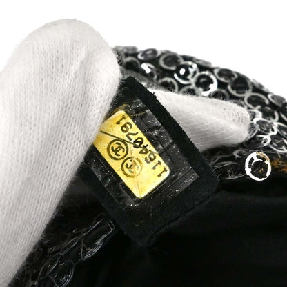 Chanel 2006-2008 Silver Sequins Shoulder Bag