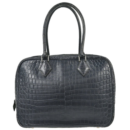 Hermes * Blue Marine Matt Niloticus Plume 28 Handbag