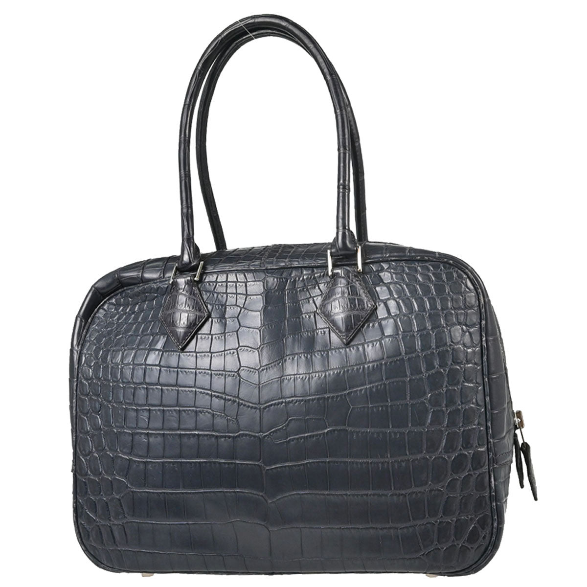 Hermes * Blue Marine Matt Niloticus Plume 28 Handbag