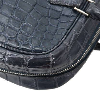 Hermes * Blue Marine Matt Niloticus Plume 28 Handbag