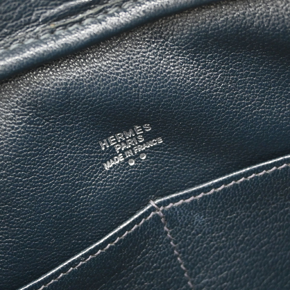 Hermes * Blue Marine Matt Niloticus Plume 28 Handbag