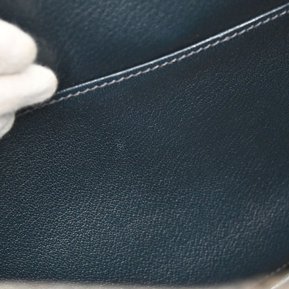 Hermes * Blue Marine Matt Niloticus Plume 28 Handbag