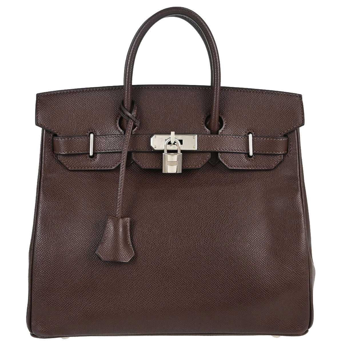 Hermes Chocolat Epsom HAC Haut a Courroies 28 Handbag