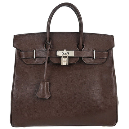 Hermes Chocolat Epsom HAC Haut a Courroies 28 Handbag