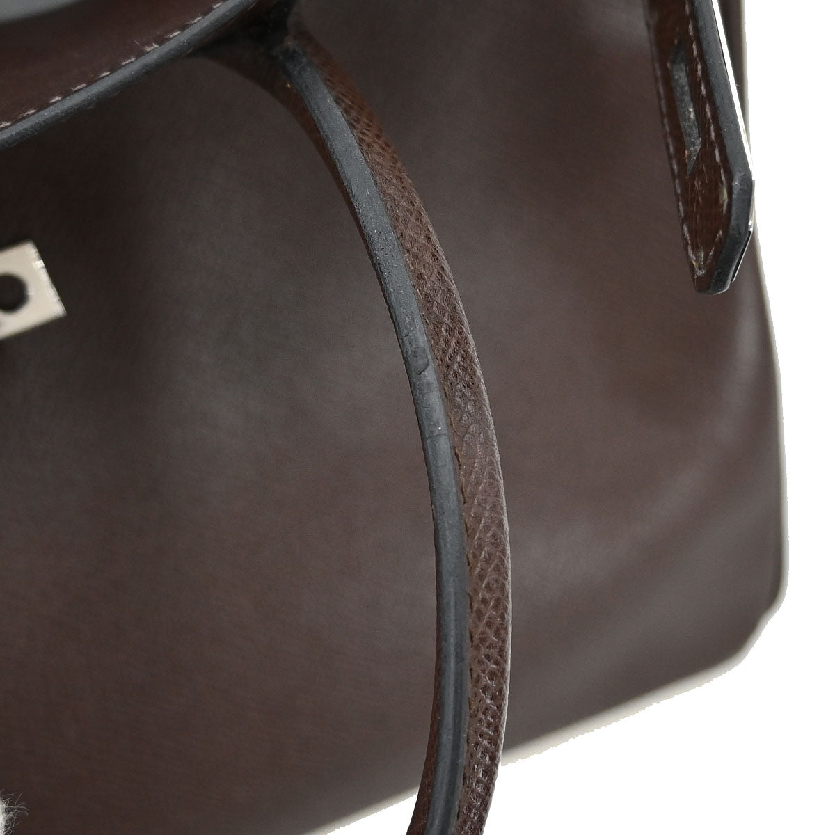Hermes Chocolat Epsom HAC Haut a Courroies 28 Handbag